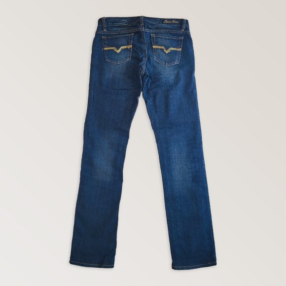 GUESS Denim Classic Low Rise Jeans, Y2K Curvy Jeans, Size 26 - Picture 2 of 9